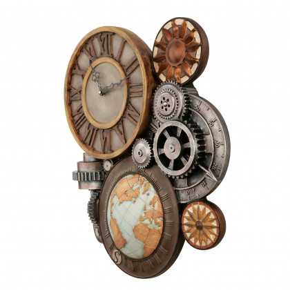 Toscano Gears of Time Sculptural Wall Clock — Large