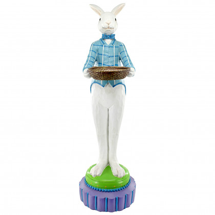 Toscano - Mr. Eggsy at Your Service Easter Bunny Rabbit Butler Statue