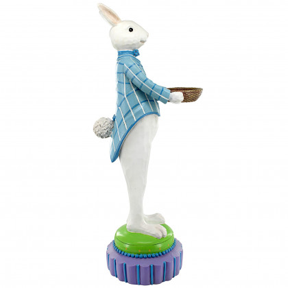 Toscano - Mr. Eggsy at Your Service Easter Bunny Rabbit Butler Statue