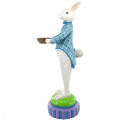 Toscano - Mr. Eggsy at Your Service Easter Bunny Rabbit Butler Statue