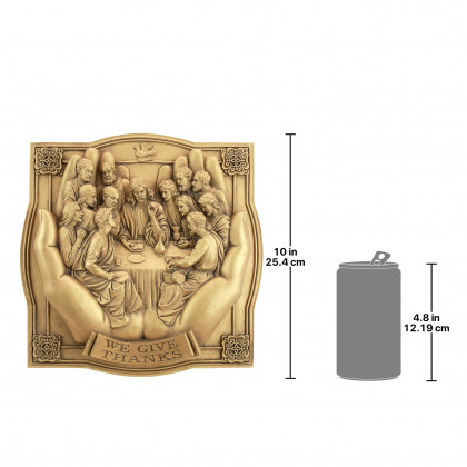 Toscano - Giving Thanks Lord Supper Wall Sculpture