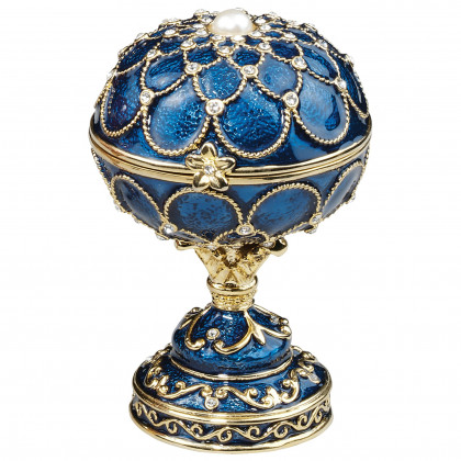 Toscano - Royal Palace Romanov-Style Collectible Enameled Egg in Peterhof
