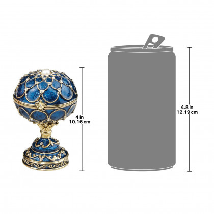 Toscano - Royal Palace Romanov-Style Collectible Enameled Egg in Peterhof