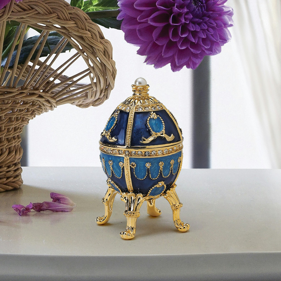 Toscano - Pushkin Romanov-Style Collectible Enameled Egg in Natalia