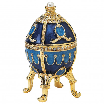 Toscano - Pushkin Romanov-Style Collectible Enameled Egg in Natalia
