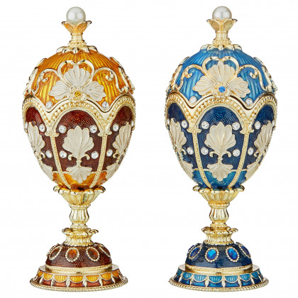 Toscano Pavlousk Romanov-Style Collectible Enameled Egg - Constantine