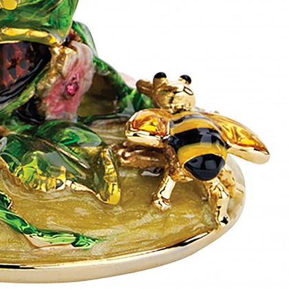 Toscano Gardens Treasures Romanov-Style Collectible Enameled Egg - Strawberry