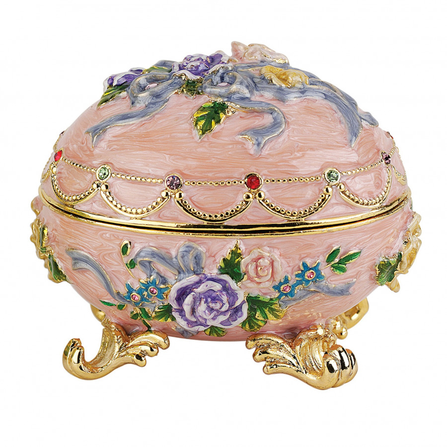 Toscano - Renaissance Couleur Rose Romanov-Style Collectible Enameled Egg
