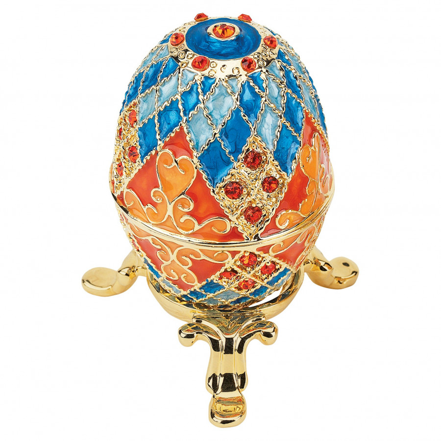Toscano Grand Duchess Romanov-Style Collectible Enameled Egg - Georgievna