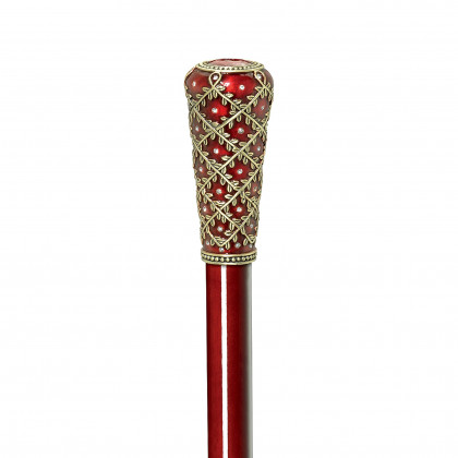 Toscano - Imperial Crown of Laurel Enameled Walking Stick