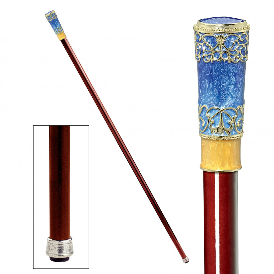 Toscano - Imperial Napoleonic Enameled Walking Stick
