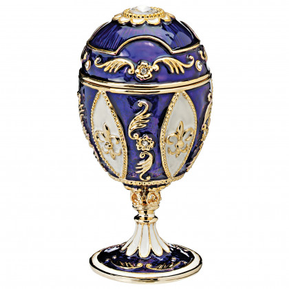 Toscano - Royal French Pourpre Romanov-Style Collectible Enameled Egg
