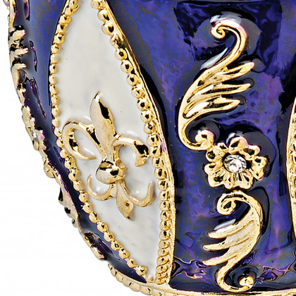 Toscano - Royal French Pourpre Romanov-Style Collectible Enameled Egg