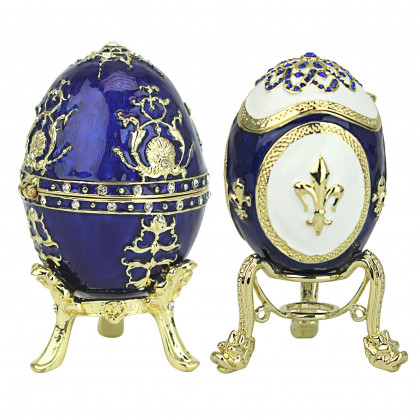 Toscano - Set of 2 Peterhof Palace Romanov-Style Collectible Enameled Eggs