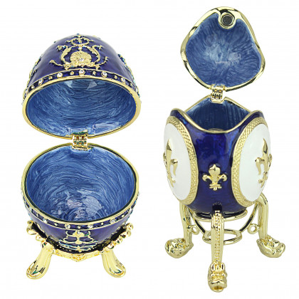 Toscano - Set of 2 Peterhof Palace Romanov-Style Collectible Enameled Eggs