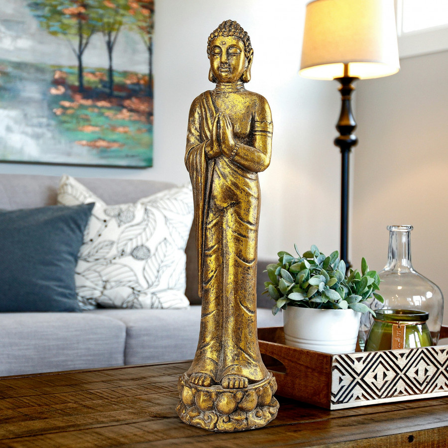 Toscano - Golden Serenity Buddha Asian Statue