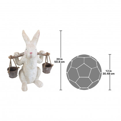 Toscano - Ezekiel Rabbitthe Yokes on Him Easter Bunny Statue