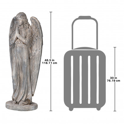 Toscano - Goddess of Mercy Praying Angel Statue