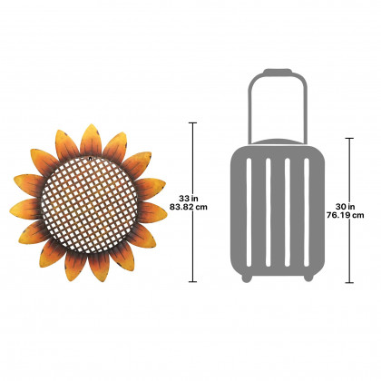 Toscano - Van Grow Supersized Sunflower Wall Sculpture