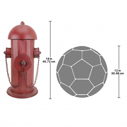 Toscano Vintage Metal Fire Hydrant Statue - Medium