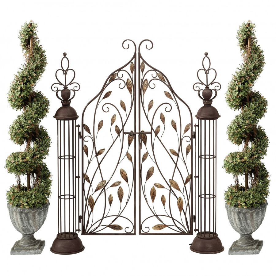 Toscano - The Princess Entryway Garden Gate in Bronze, Iron
