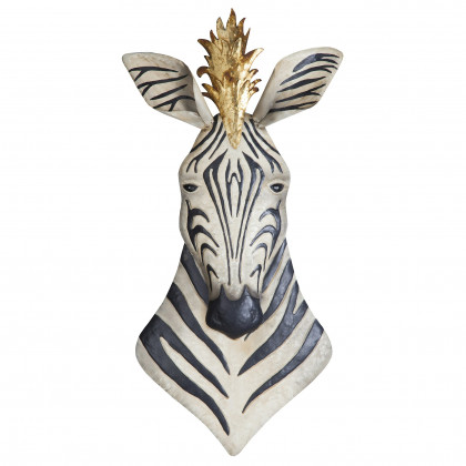 Toscano - King of the Herd Safari Zebra Metal Wall Sculpture