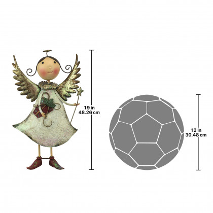 Toscano Holiday Helper Angel Statue - Clara