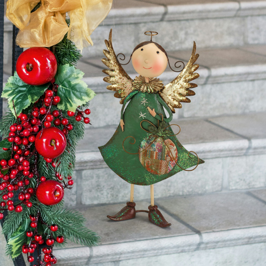 Toscano Holiday Helper Angel Statue - Blanche