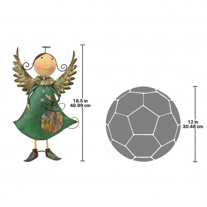 Toscano Holiday Helper Angel Statue - Blanche