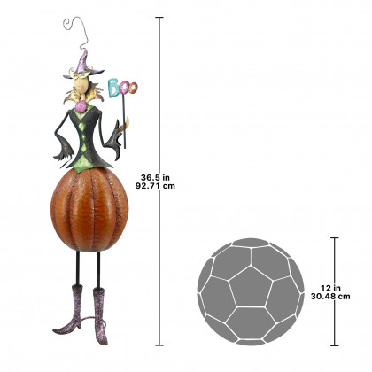 Toscano - Gloria VanderBoo Metal Witch Halloween Statue