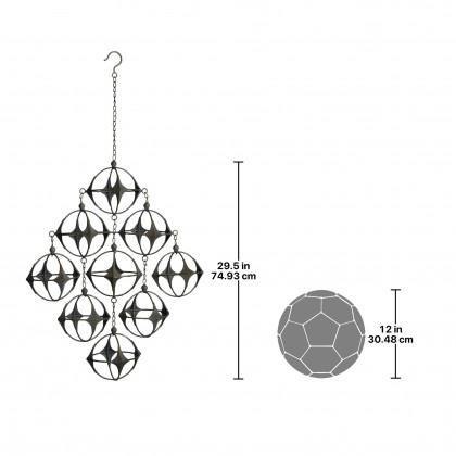 Toscano - Kinetic Constellation Futuristic Mobile Hanging Sculpture