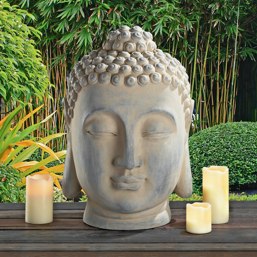 Toscano - Spiritual Meditation Buddha Head Statue
