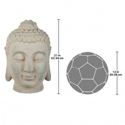 Toscano - Spiritual Meditation Buddha Head Statue