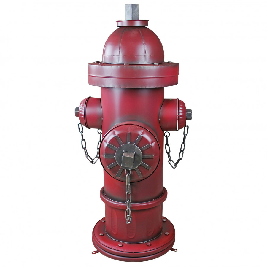 Toscano Vintage Metal Fire Hydrant Statue - Grande