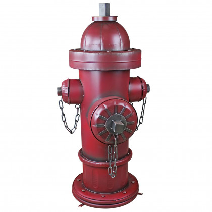 Toscano Vintage Metal Fire Hydrant Statue - Grande