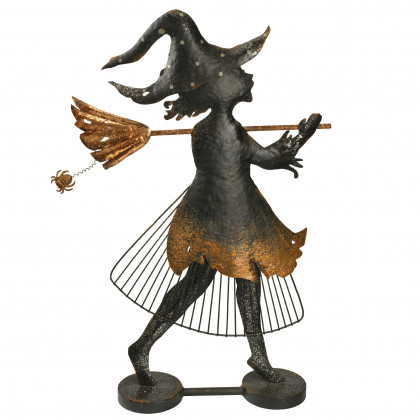 Toscano - Bewitched Blaise Metal Silhouette Witch Statue