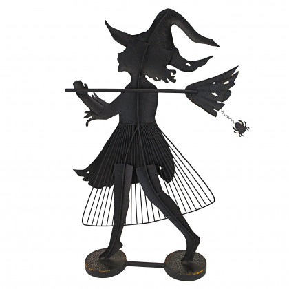 Toscano - Bewitched Blaise Metal Silhouette Witch Statue