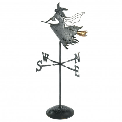 Toscano - Bewitched Wicked Witch Tabletop Weathervane in Metal