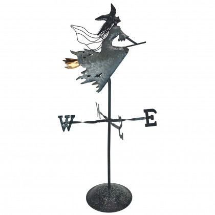 Toscano - Bewitched Wicked Witch Tabletop Weathervane in Metal