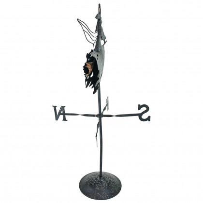 Toscano - Bewitched Wicked Witch Tabletop Weathervane in Metal