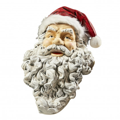 Toscano - Ho-Ho-Hold It Santa Mantel Stocking Holder Statue