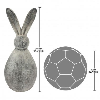Toscano Big Burly Bunnies Rabbit Statue - Oliver the Bunny