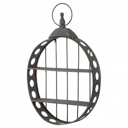 Toscano - Wall Pocket Watch Sculptural Curio Shelves in Metal