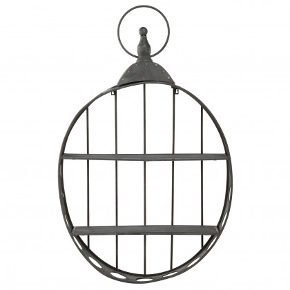Toscano - Wall Pocket Watch Sculptural Curio Shelves in Metal