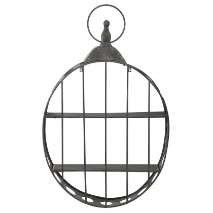 Toscano - Wall Pocket Watch Sculptural Curio Shelves in Metal