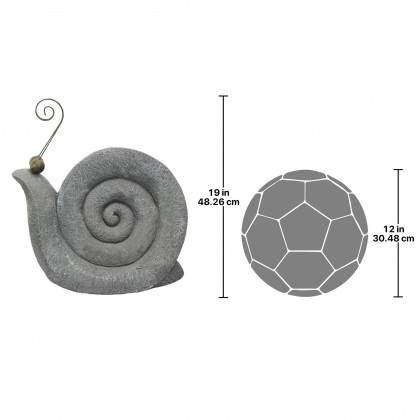 Toscano At a Snail Pace Garden Gastropod Statue - Large