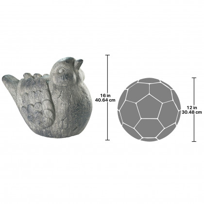 Toscano - Fine Feathered Friend Chubby Bird Statue