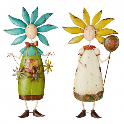 Toscano - Set of 2 Flower Children Garden Statues