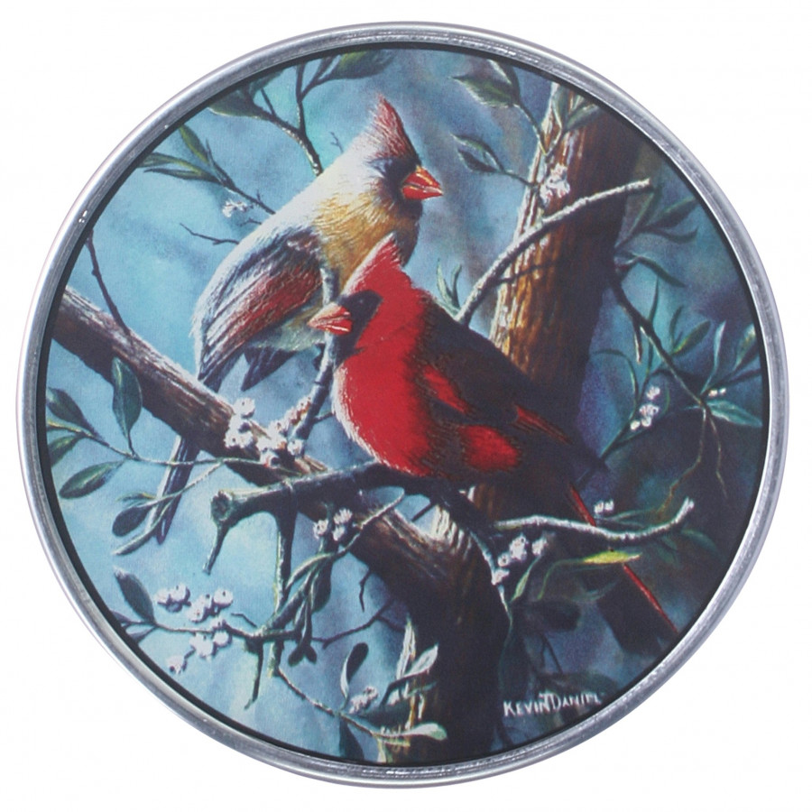 Toscano - North America Cardinal Birds Art Glass