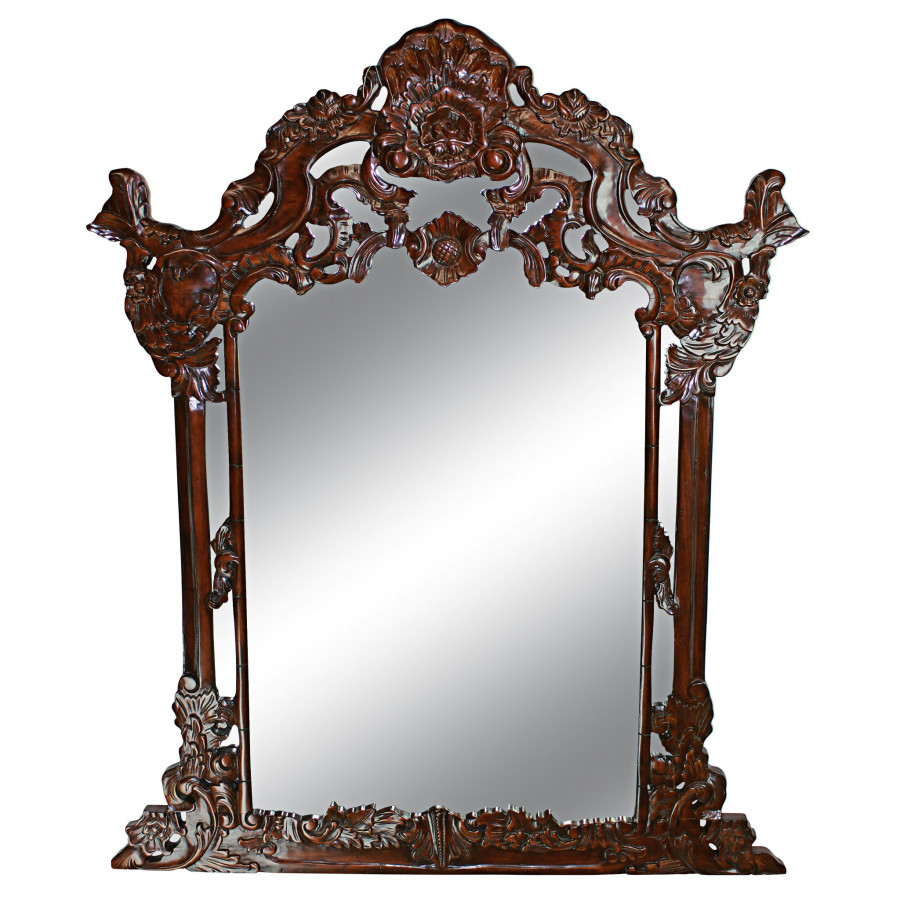 Toscano - Hapsburg Console Mirror in Walnut, Mahogany